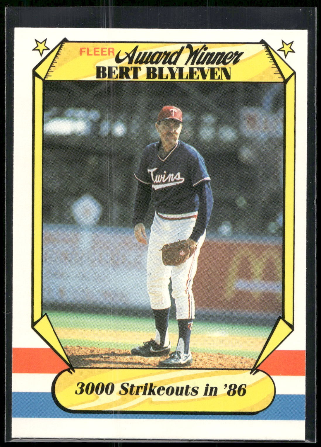 1987 Fleer Award Winners #3 Bert Blyleven