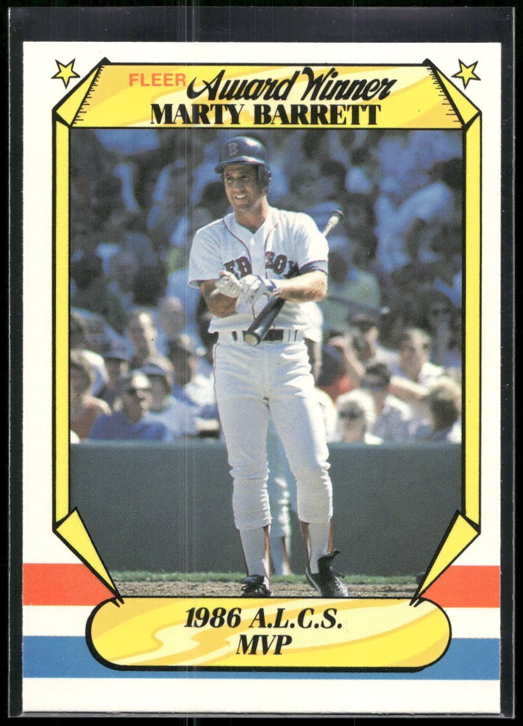 1987 Fleer Award Winners #1 Marty Barrett