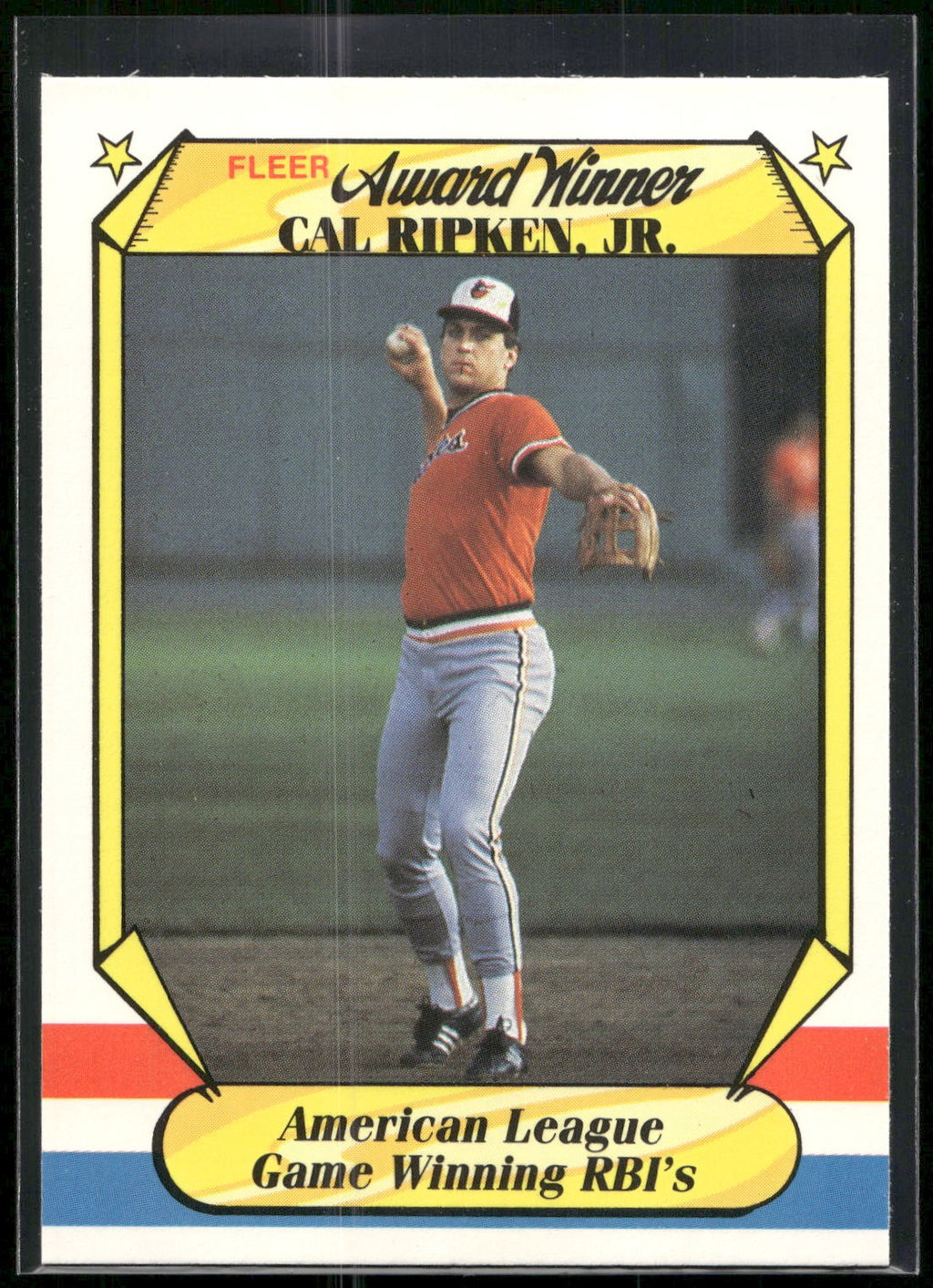 1987 Fleer Award Winners #33 Cal Ripken, Jr.