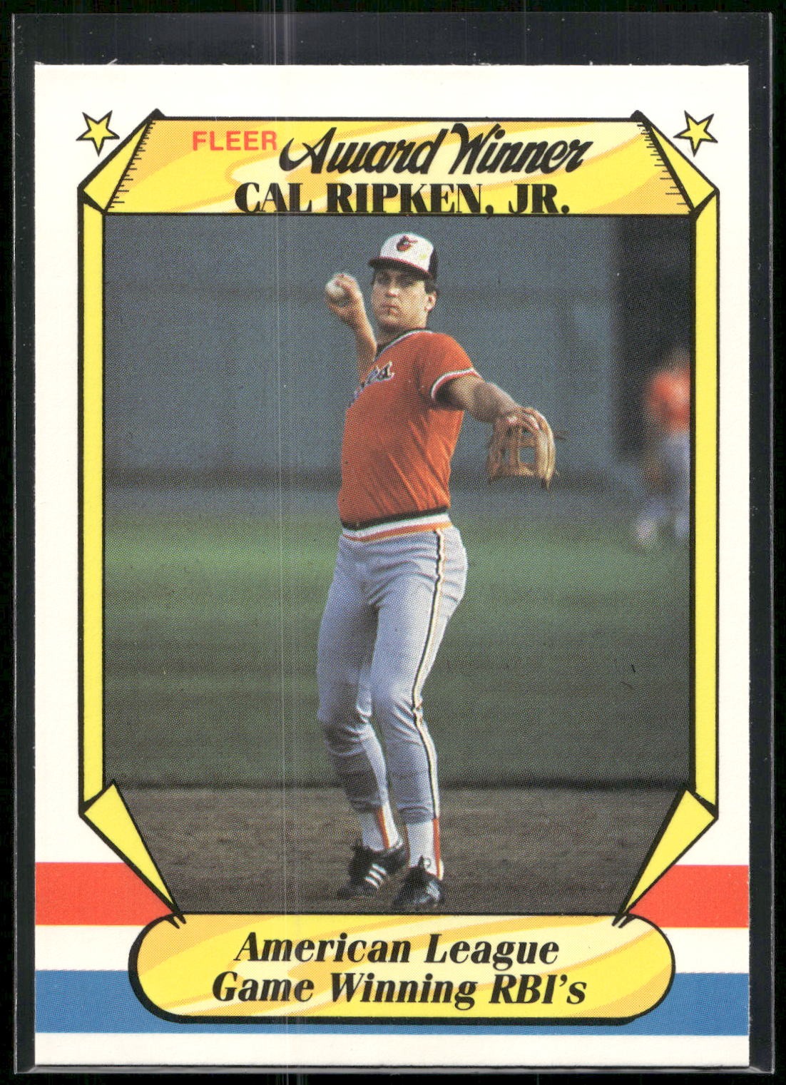 1987 Fleer Award Winners #33 Cal Ripken, Jr.