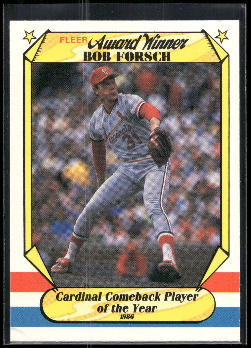 1987 Fleer Award Winners #14 Bob Forsch