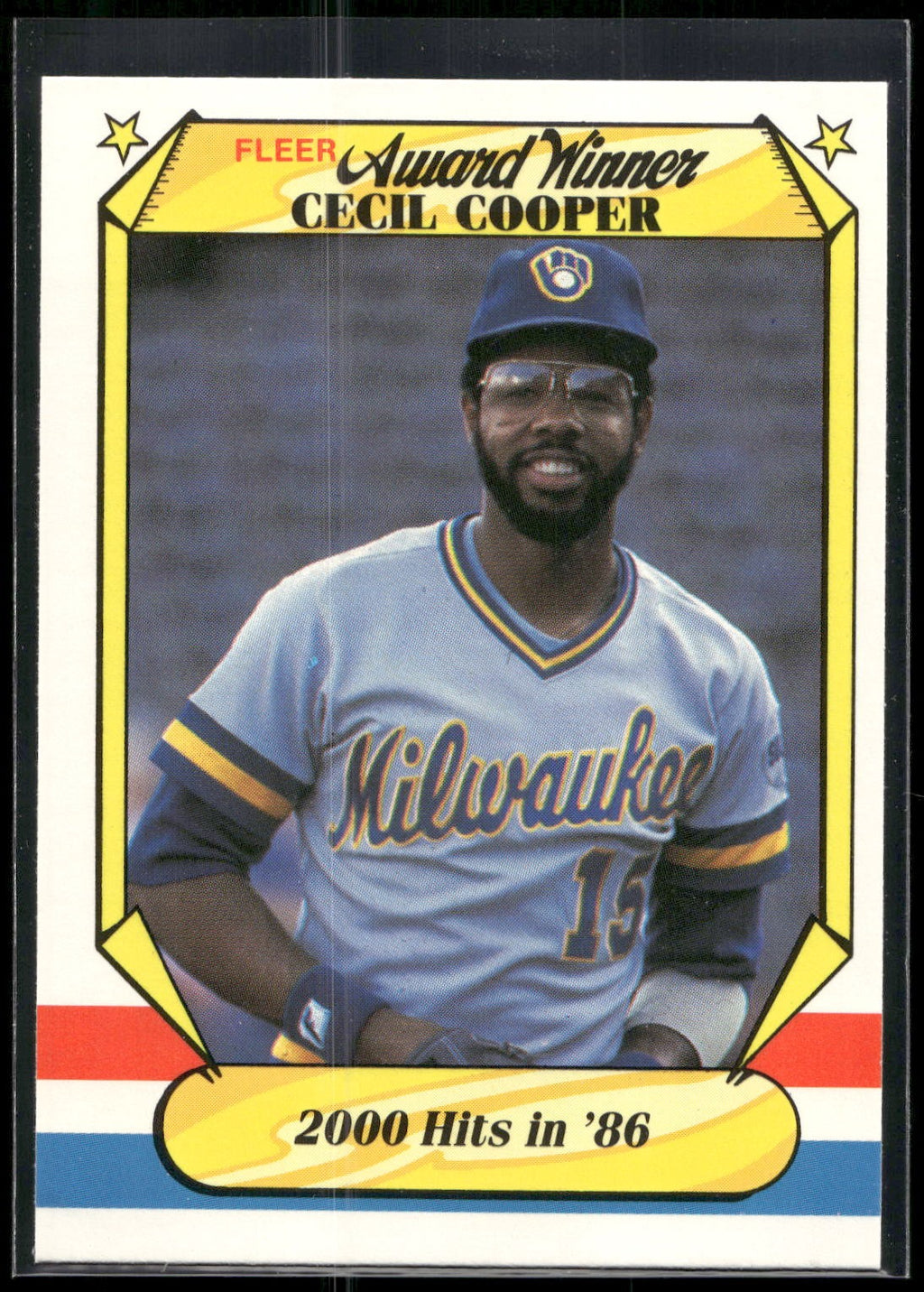 1987 Fleer Award Winners #10 Cecil Cooper