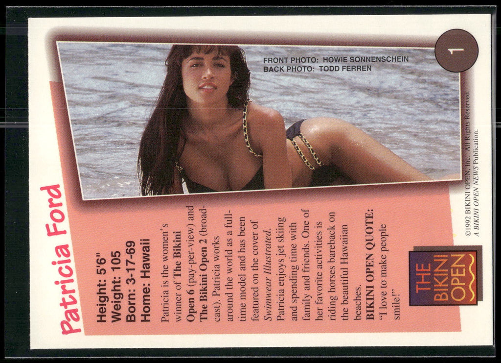 1992 T&M Entertainment The Bikini Open #1 Patricia Ford