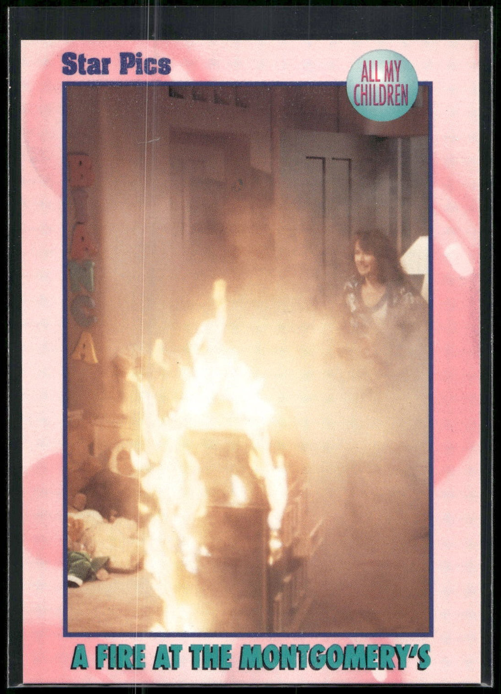 1991 Star Pics All My Children #57 A Fire at the Montgomery's