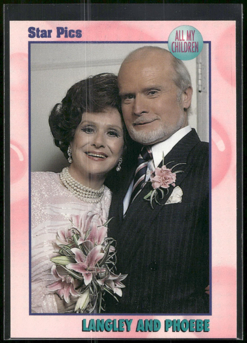 1991 Star Pics All My Children #40 Langley and Phoebe