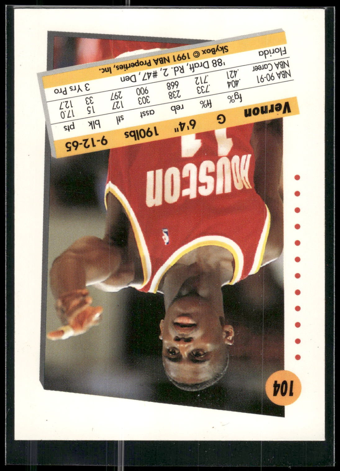 1991-92 SkyBox #104 Vernon Maxwell