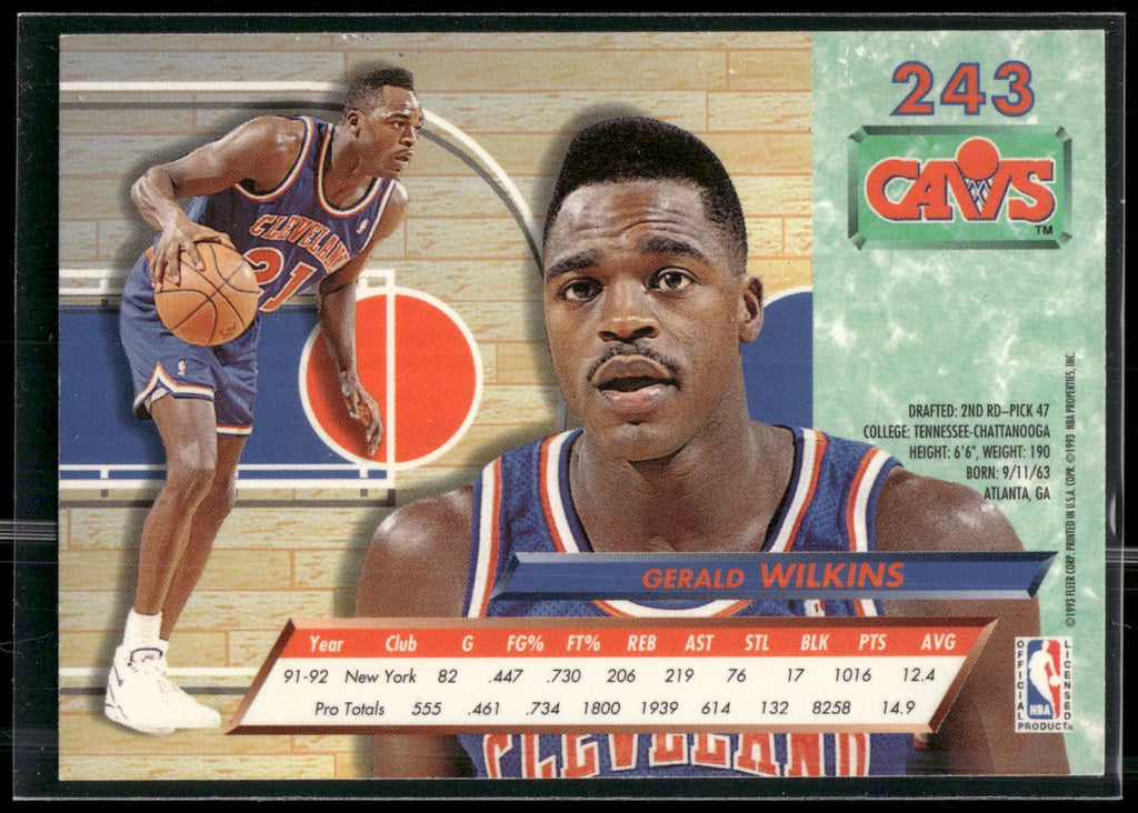 1992-93 Ultra #243 Gerald Wilkins