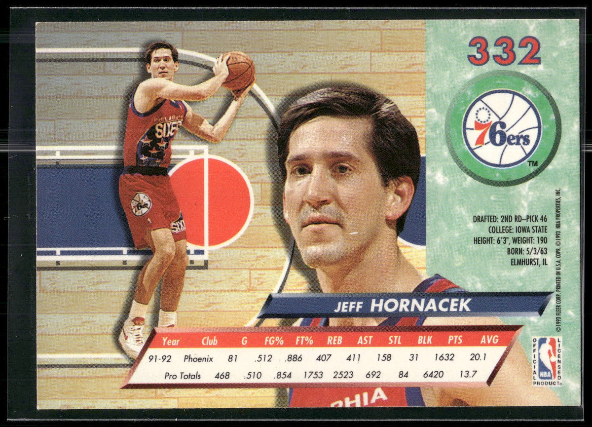 1992-93 Ultra #332 Jeff Hornacek