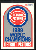 1989-90 Hoops #353b Detroit Pistons Champions