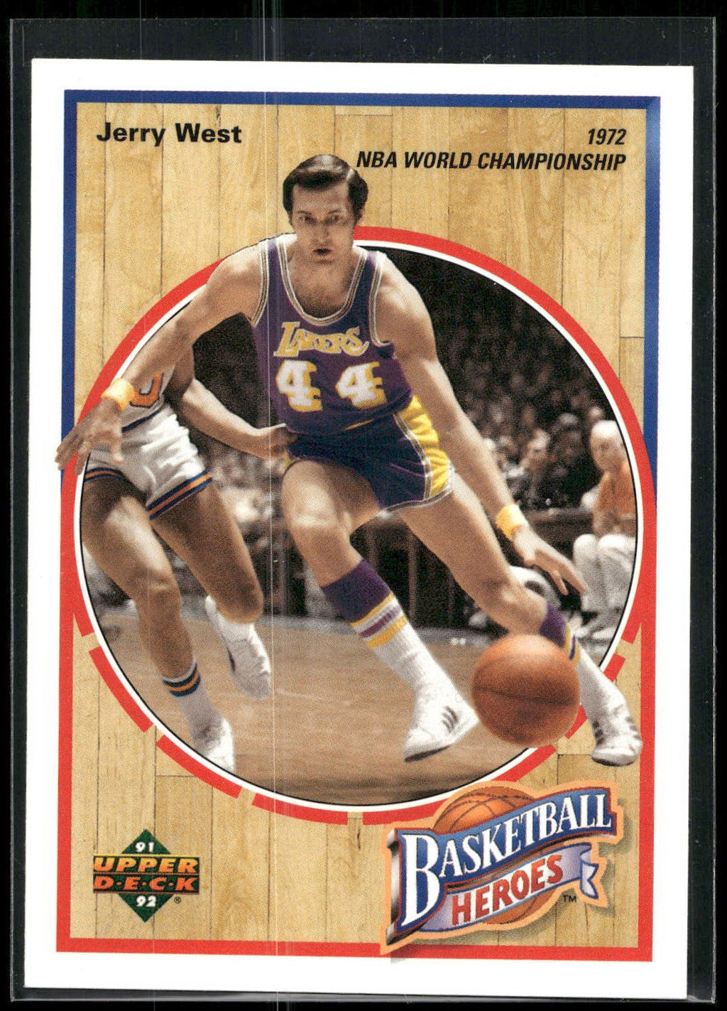 1991-92 Upper Deck #5 Jerry West Basketball Heroes: Jerry West