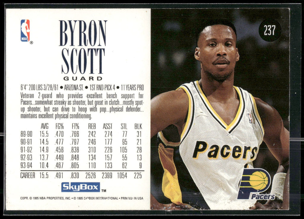 1994-95 SkyBox Premium #237 Byron Scott