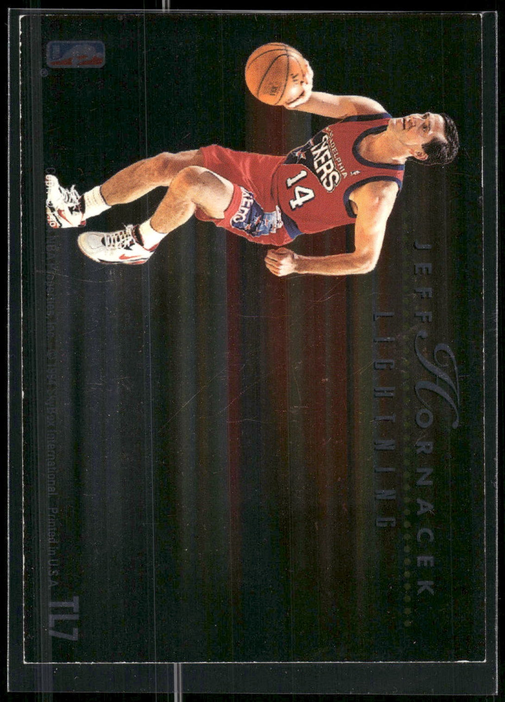 1993-94 SkyBox Premium #TL7 Shawn Bradley / Jeff Hornacek Thunder and Lightning