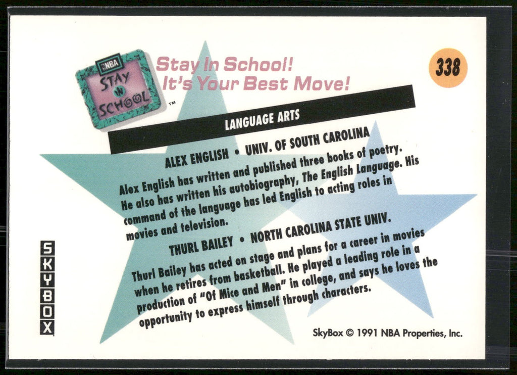 1991-92 SkyBox #338 Language Arts