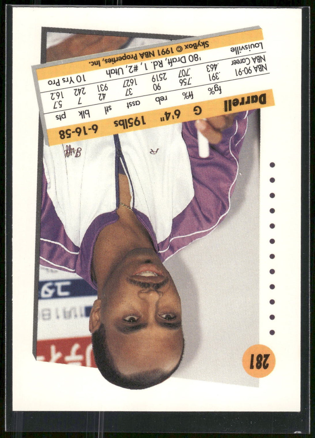 1991-92 SkyBox #281 Darrell Griffith