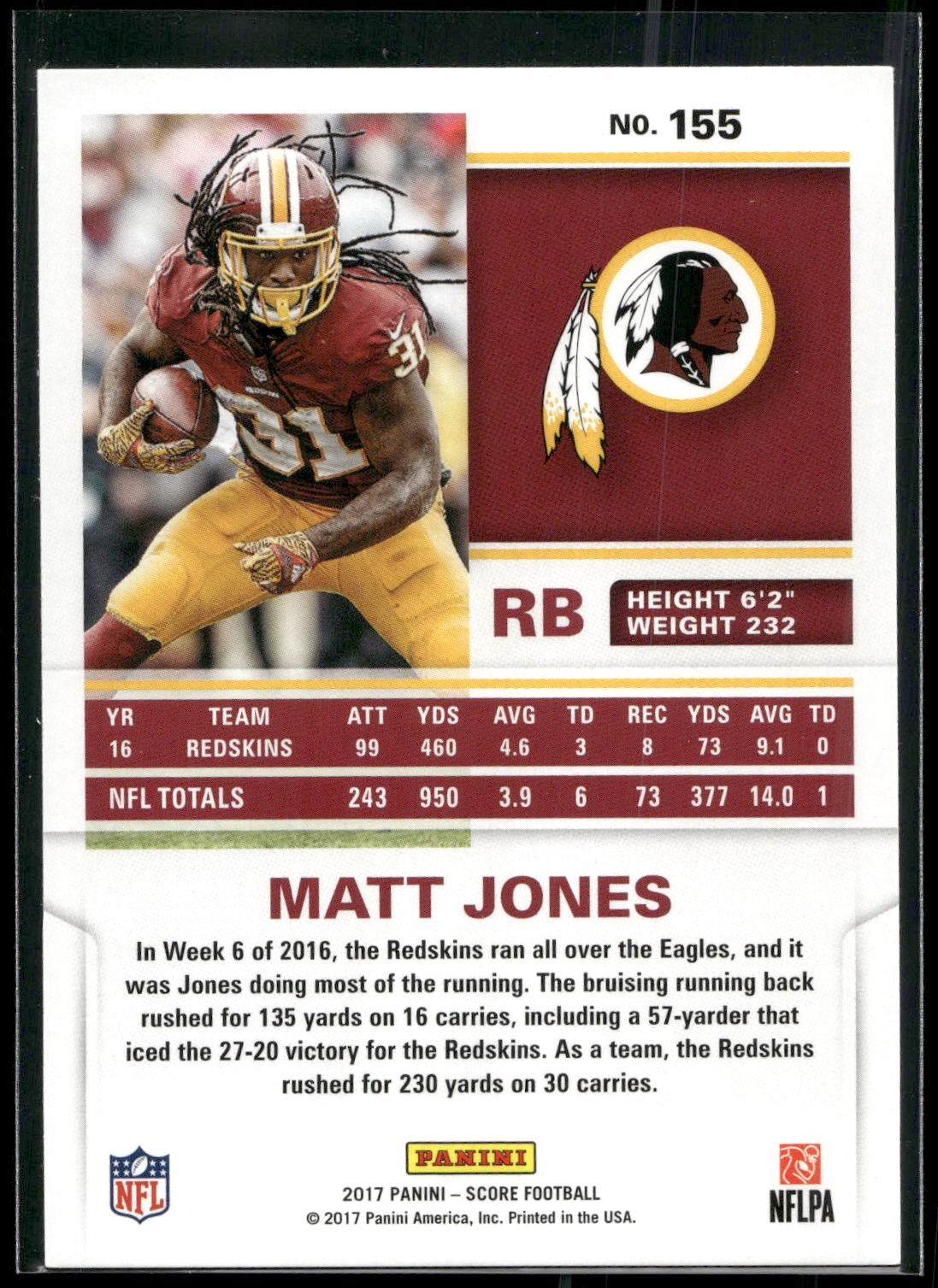 2017 Score #155 Matt Jones