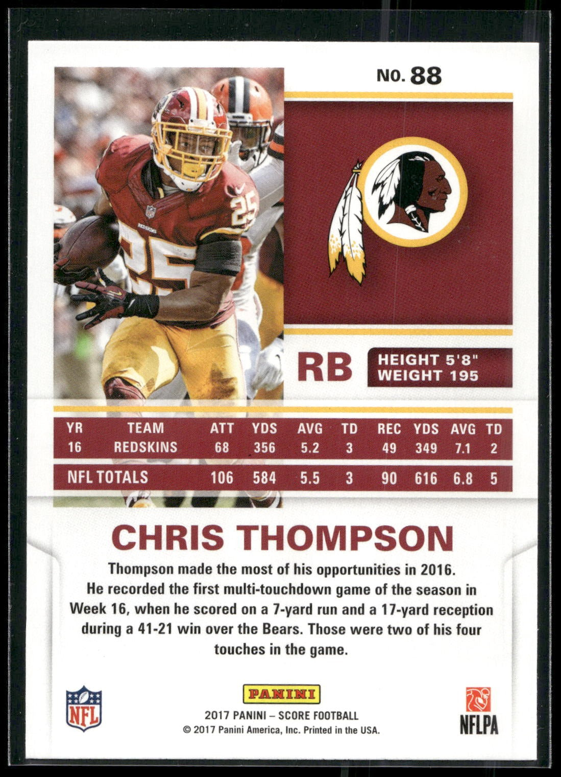 2017 Score #88 Chris Thompson