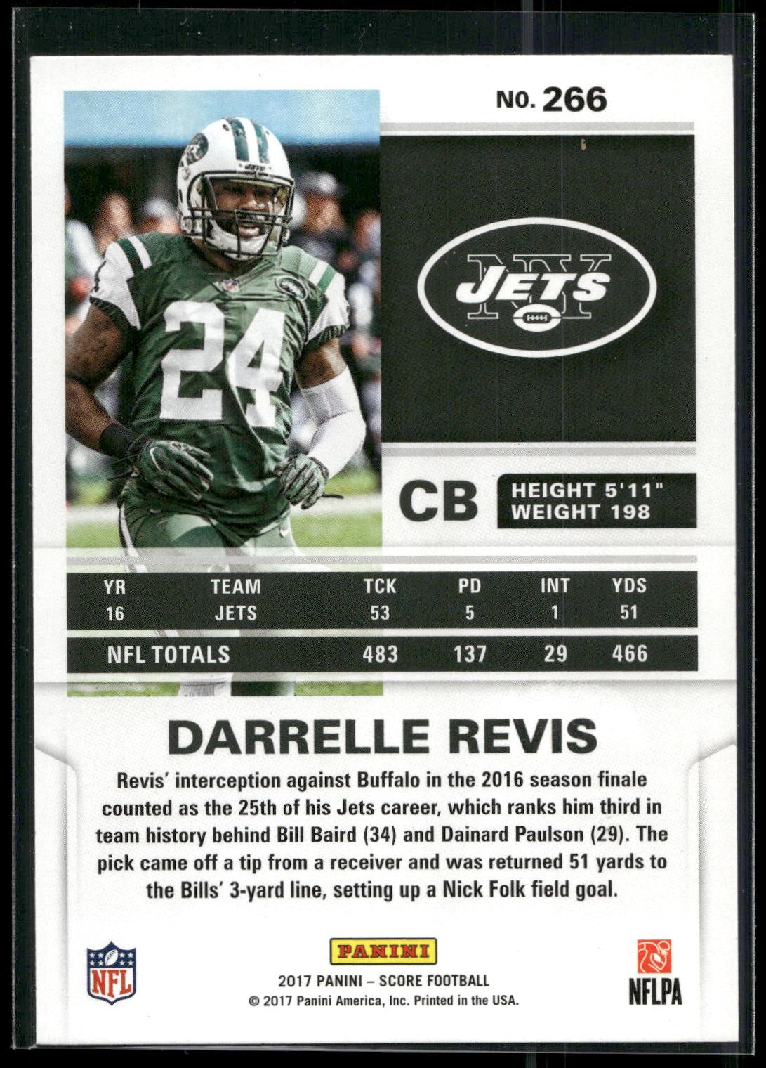 2017 Score #266 Darrelle Revis