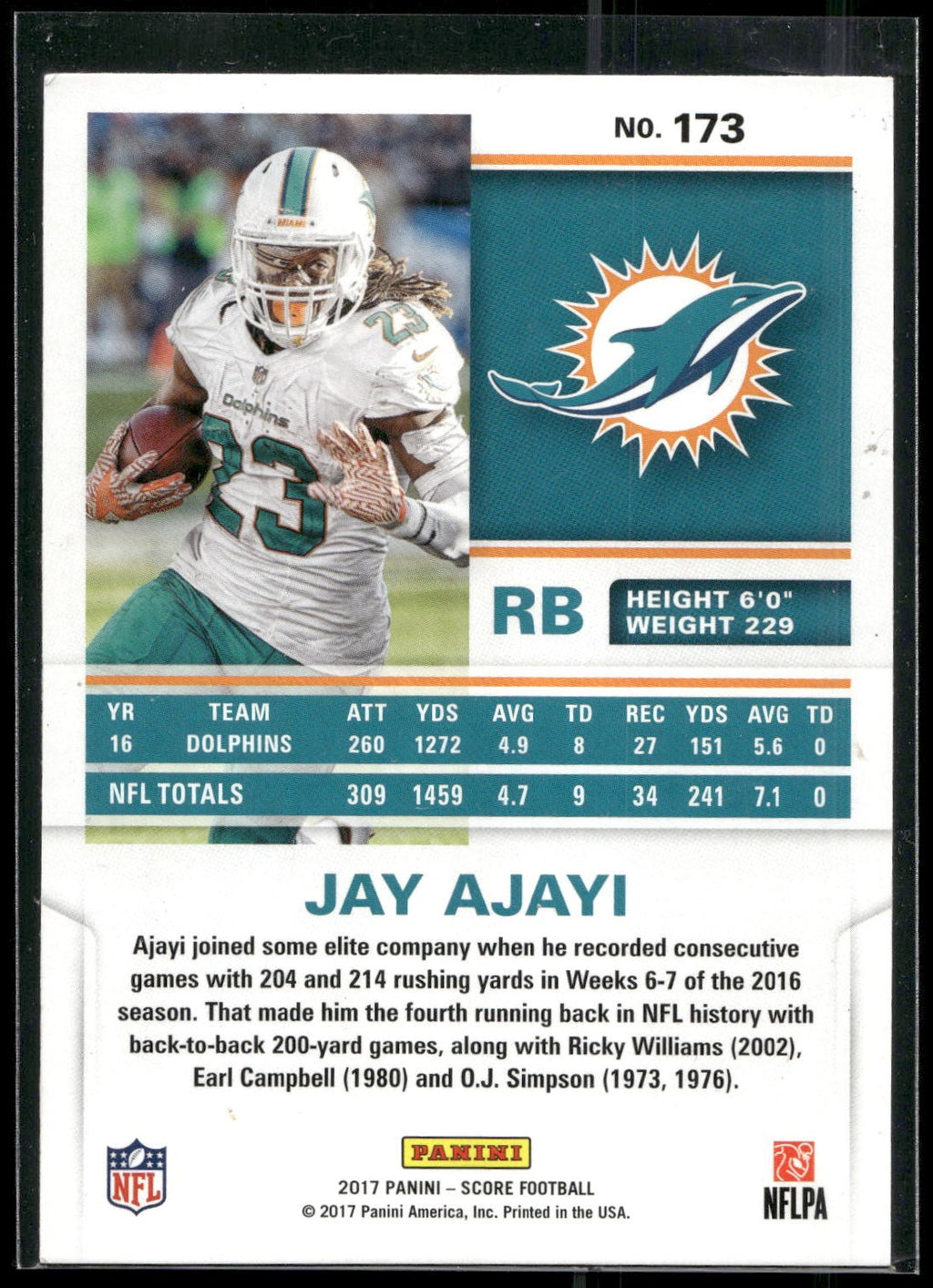 2017 Score #173 Jay Ajayi