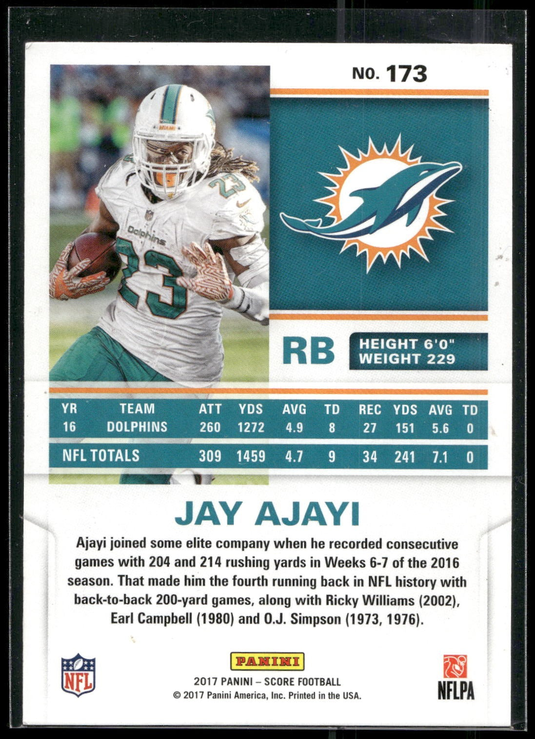 2017 Score #173 Jay Ajayi