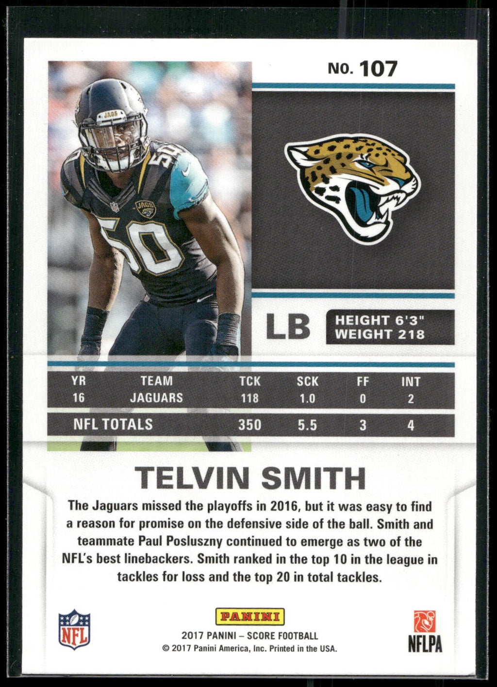 2017 Score #107 Telvin Smith