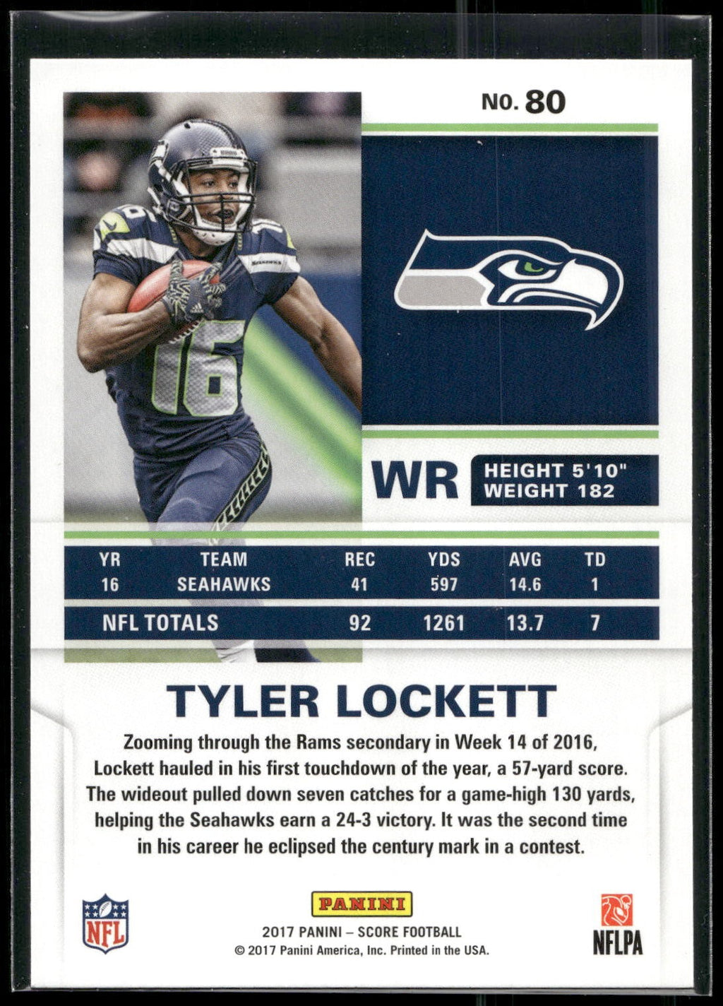 2017 Score #80 Tyler Lockett