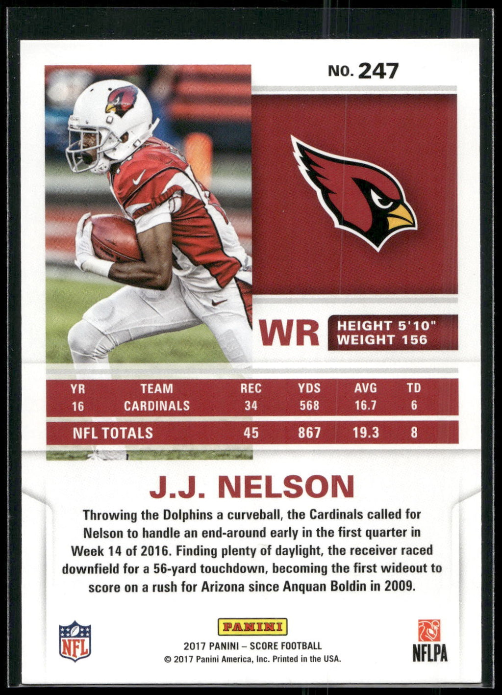 2017 Score #247 J.J. Nelson