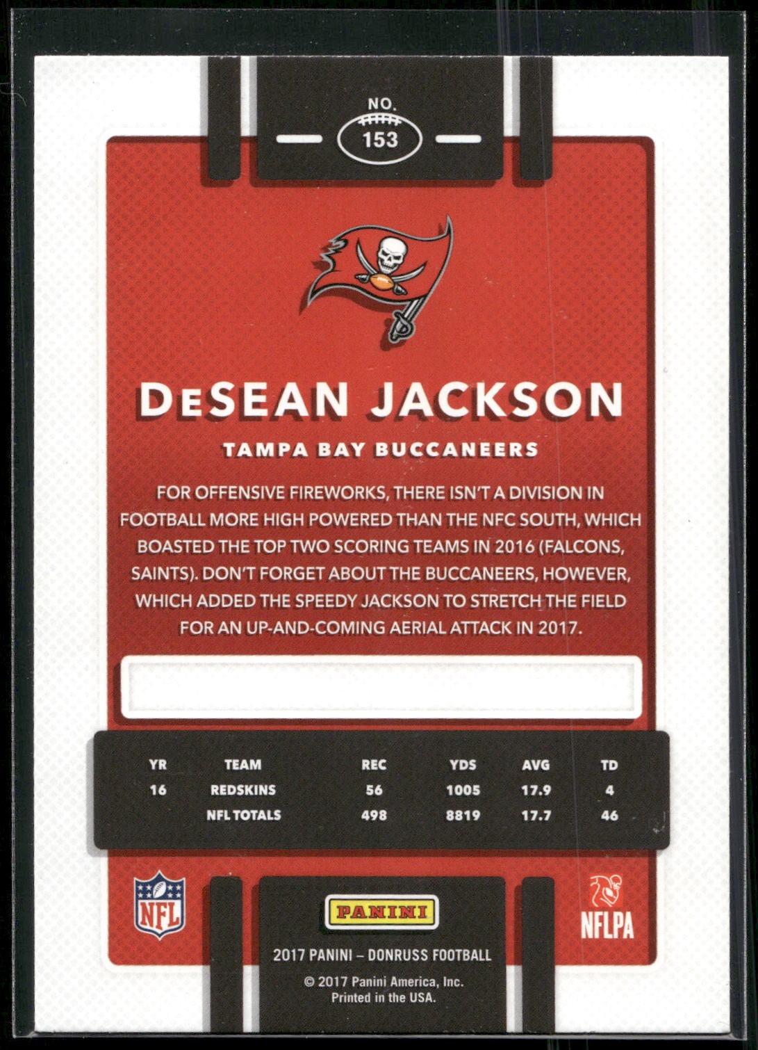 2017 Donruss #153 DeSean Jackson