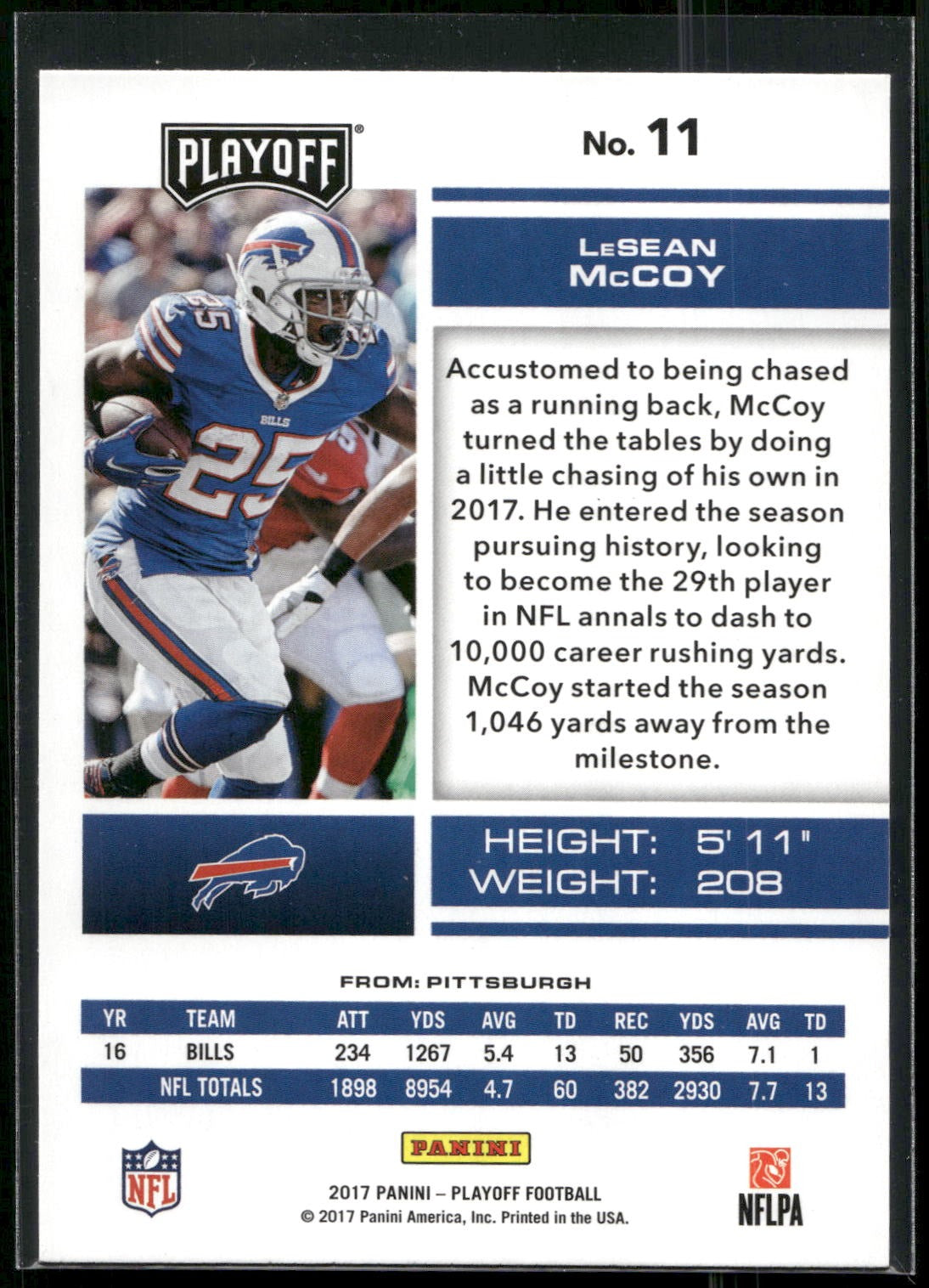 2017 Panini Playoff #11 LeSean McCoy