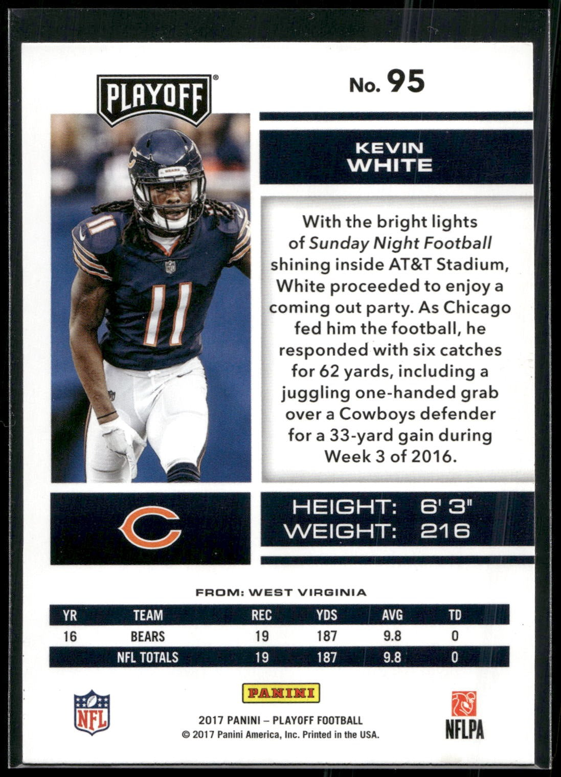 2017 Panini Playoff #95 Kevin White