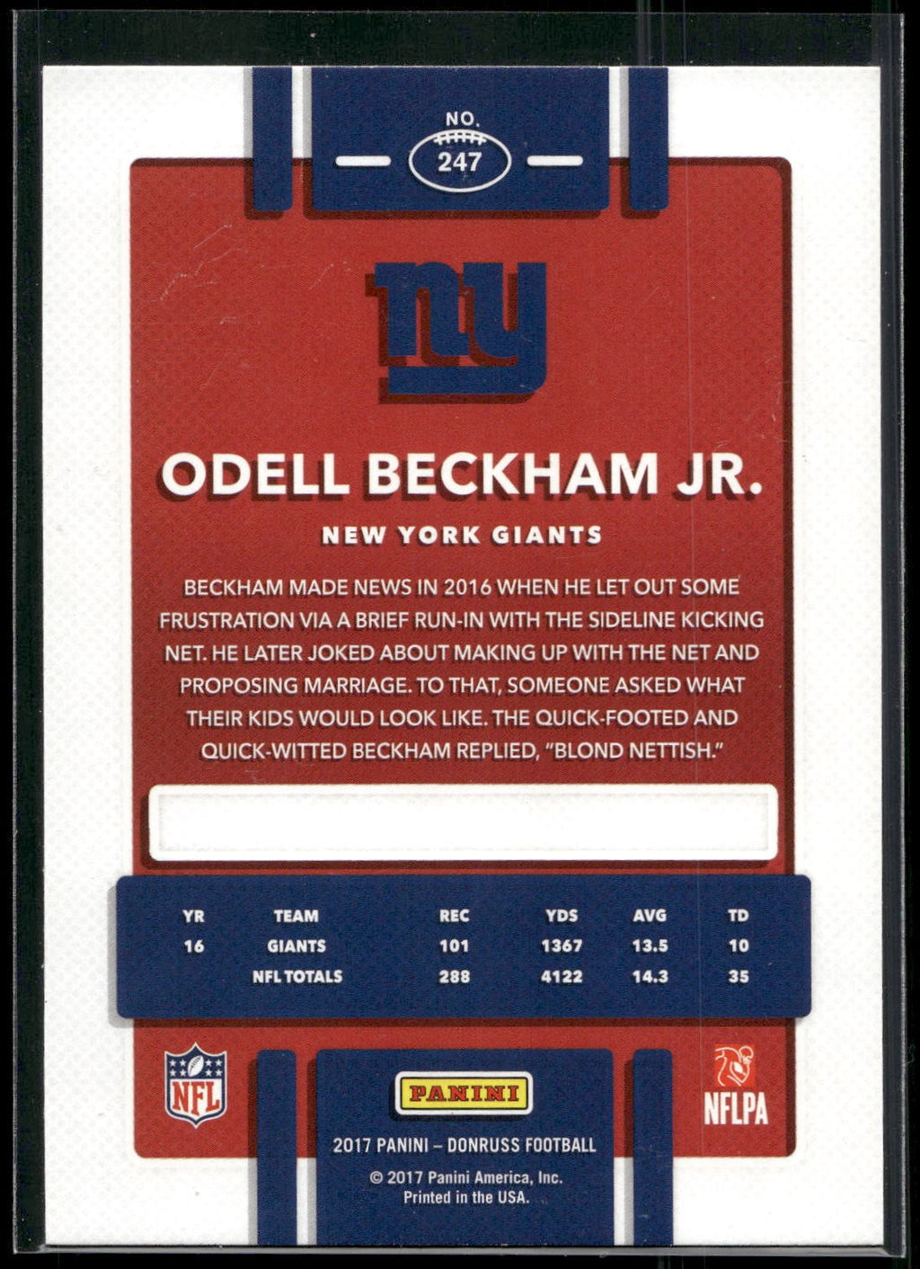 2017 Donruss #247 Odell Beckham Jr.