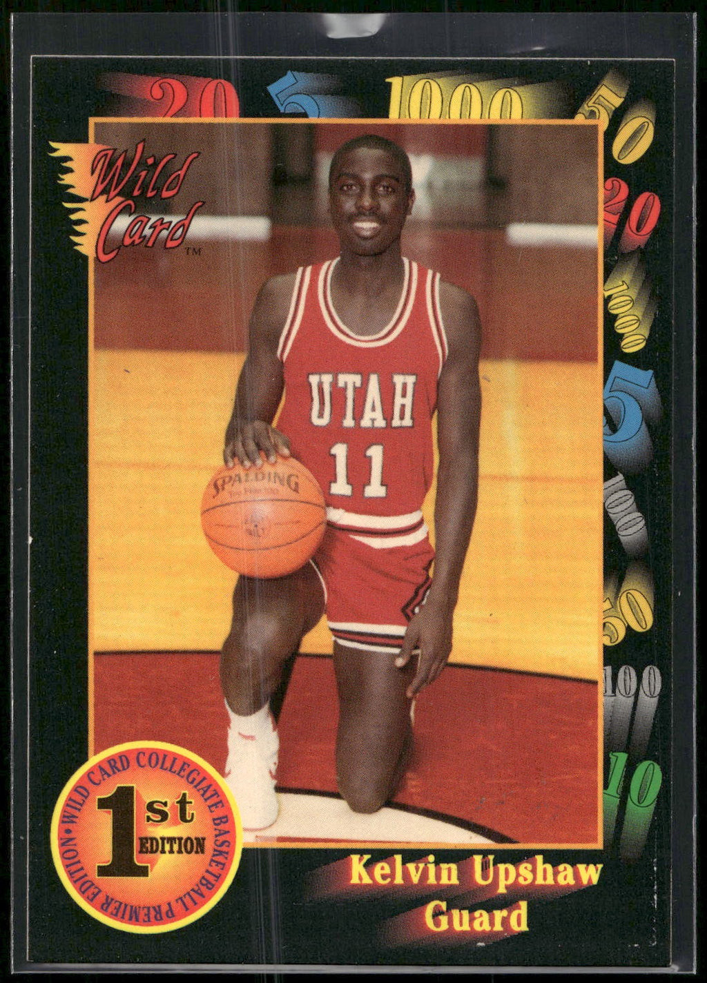 1991-92 Wild Card #106 Kelvin Upshaw