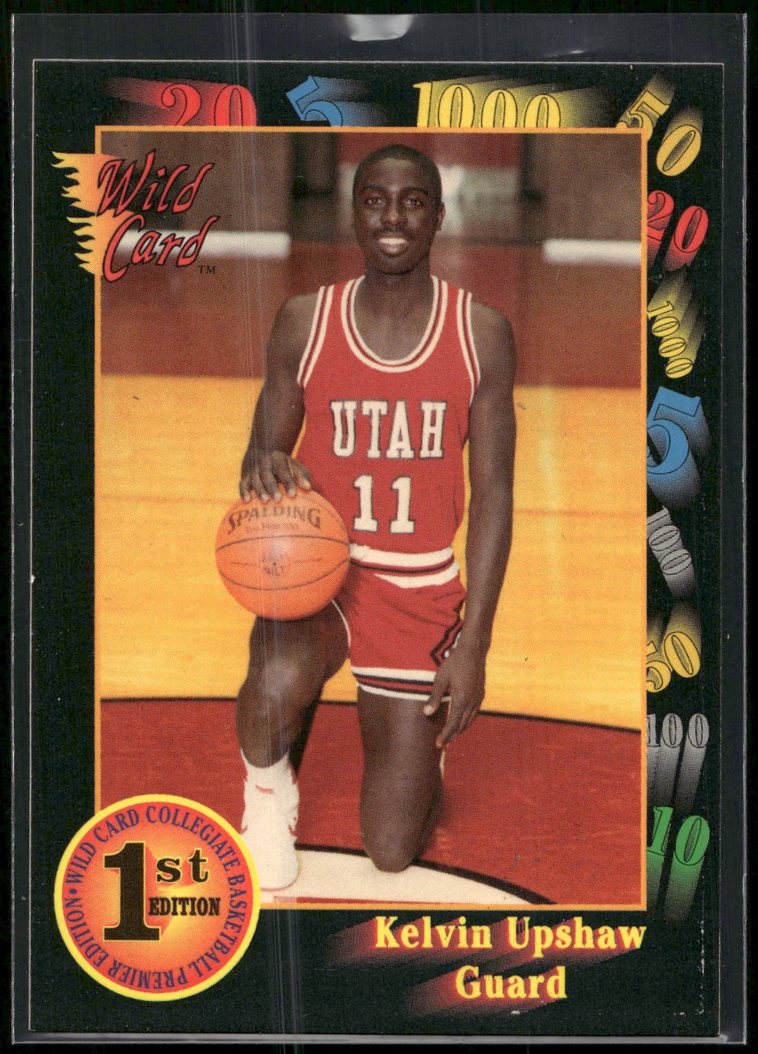 1991-92 Wild Card #106 Kelvin Upshaw