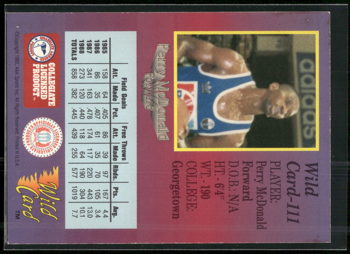 1991-92 Wild Card #111 Perry McDonald