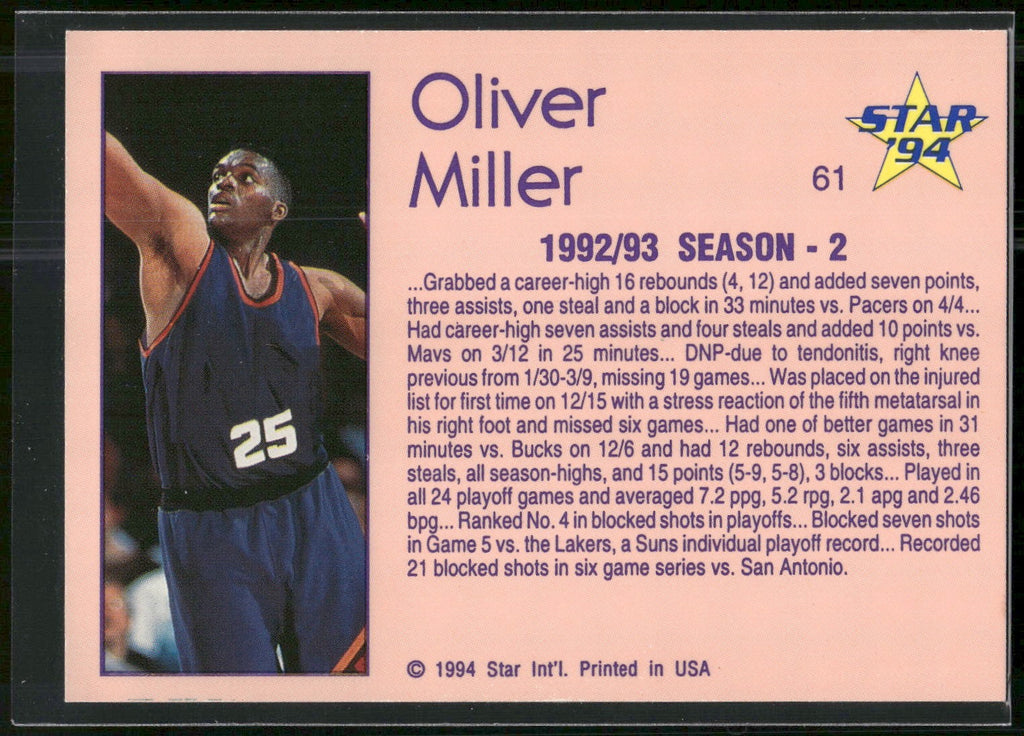1993-94 Star #61 Oliver Miller