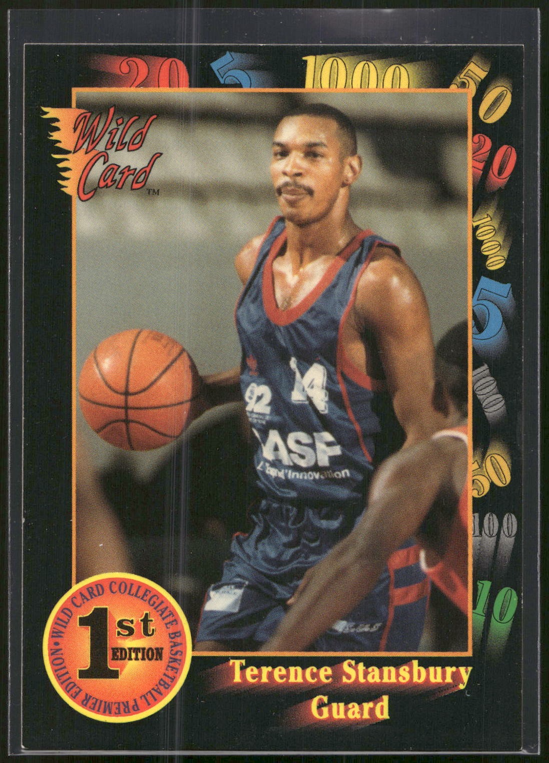 1991-92 Wild Card #75 Terence Stansbury