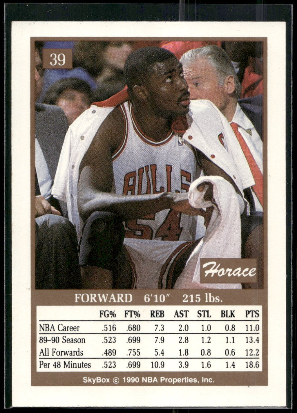 1990-91 SkyBox #39 Horace Grant