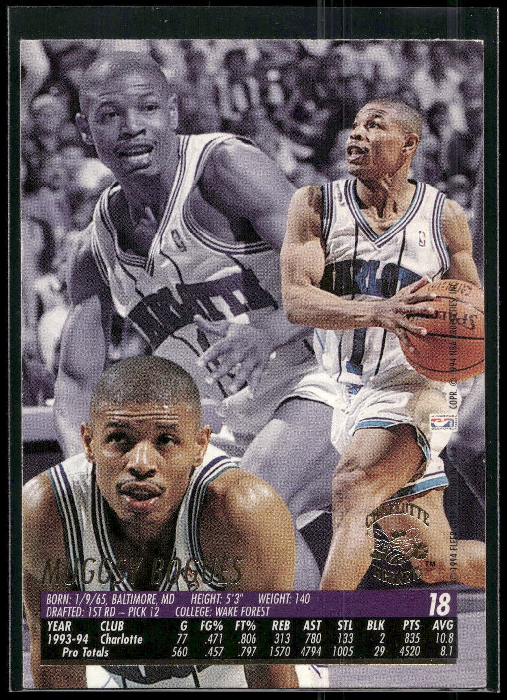 1994-95 Ultra #18 Muggsy Bogues