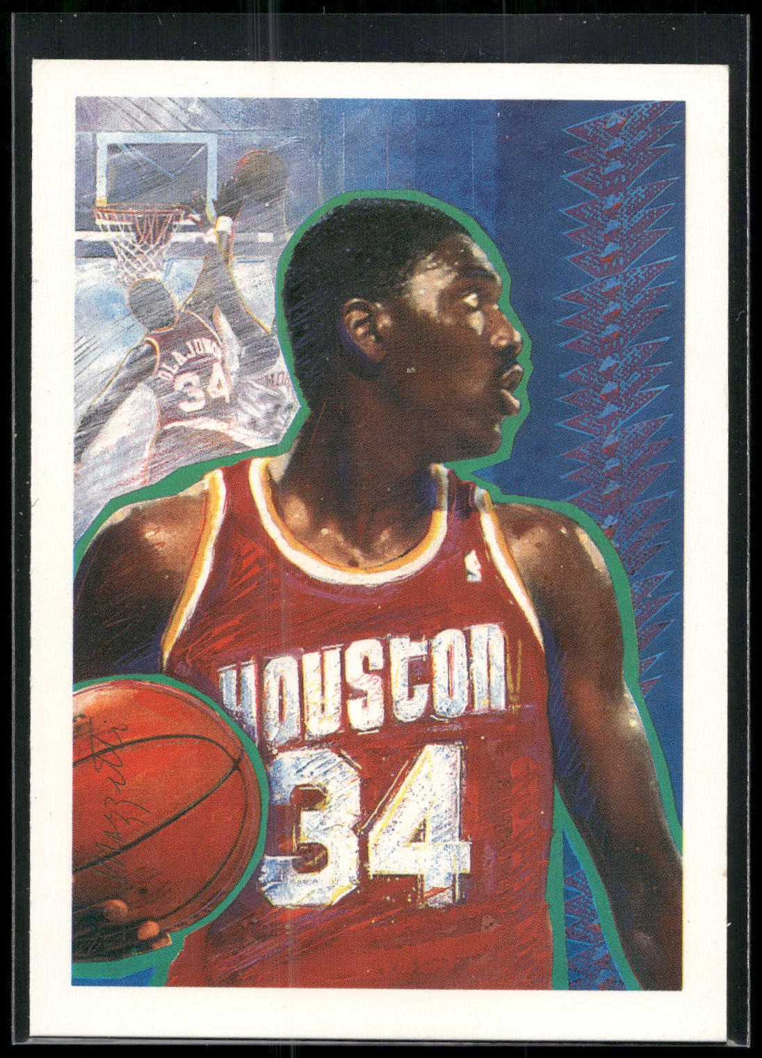 1990-91 Hoops #364 Akeem Olajuwon