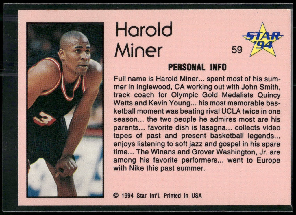1993-94 Star #59 Harold Miner
