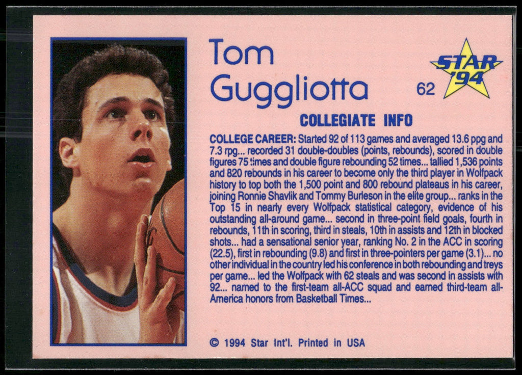 1993-94 Star #62 Tom Gugliotta