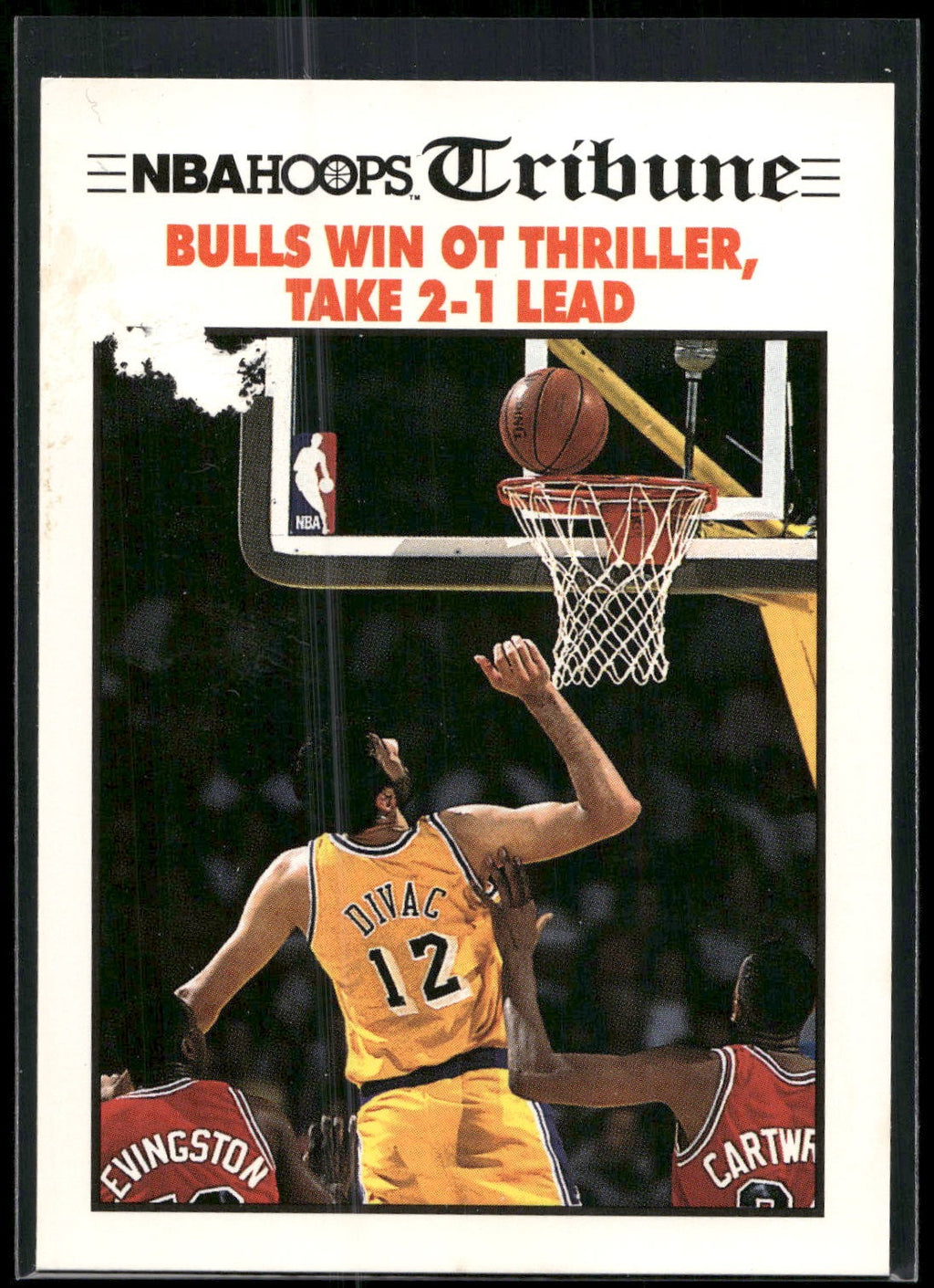 1991-92 Hoops #540 Bulls Win OT Thriller, Take 2-1 Lead TRIB,