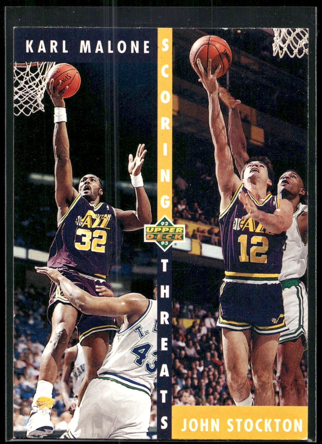 1992-93 Upper Deck #66b Karl Malone / John Stockton