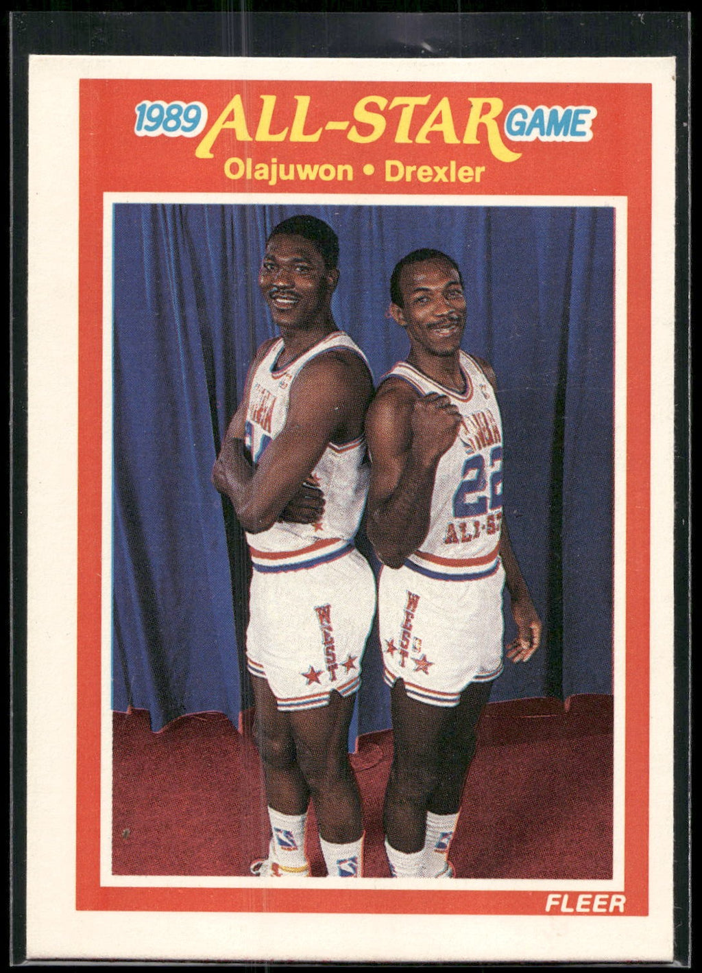 1989-90 Fleer #164 Akeem Olajuwon / Clyde Drexler