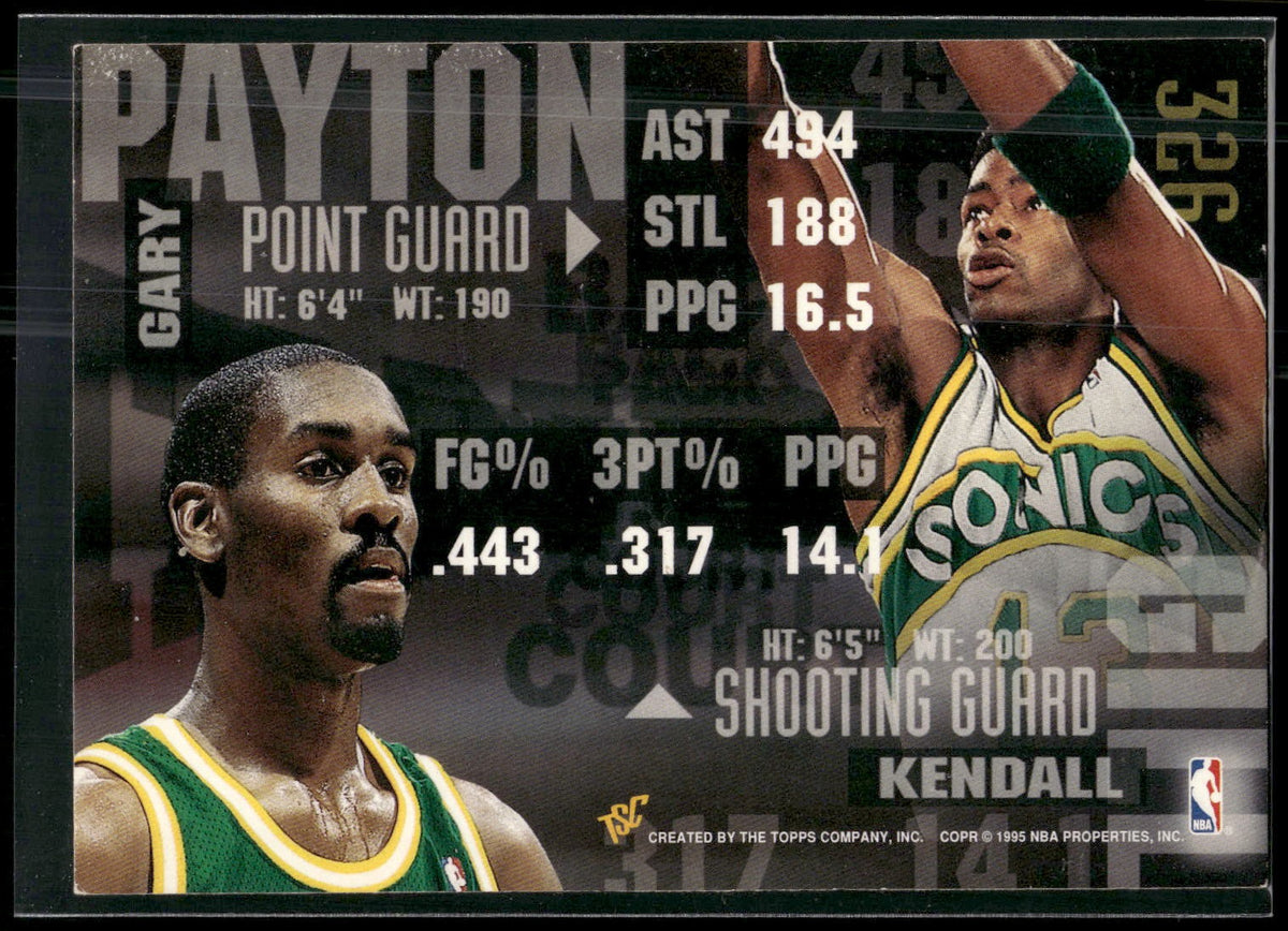 1994-95 Stadium Club #326 Kendall Gill / Gary Payton