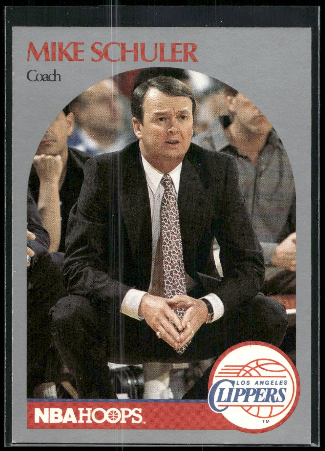 1990-91 Hoops #316 Mike Schuler