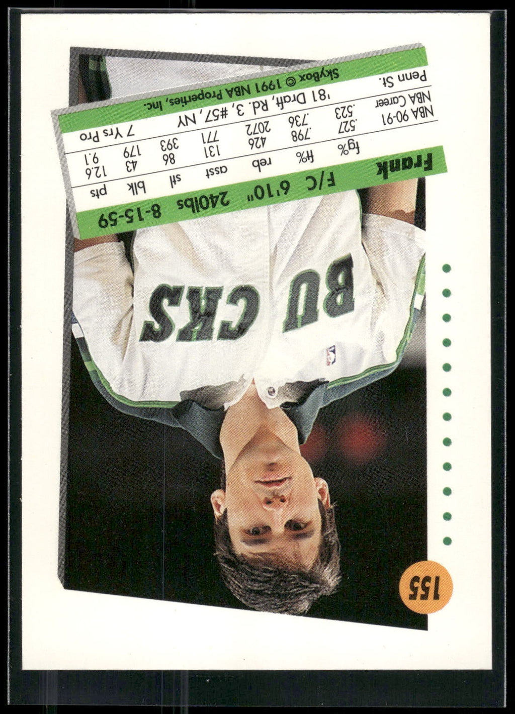 1991-92 SkyBox #155 Frank Brickowski