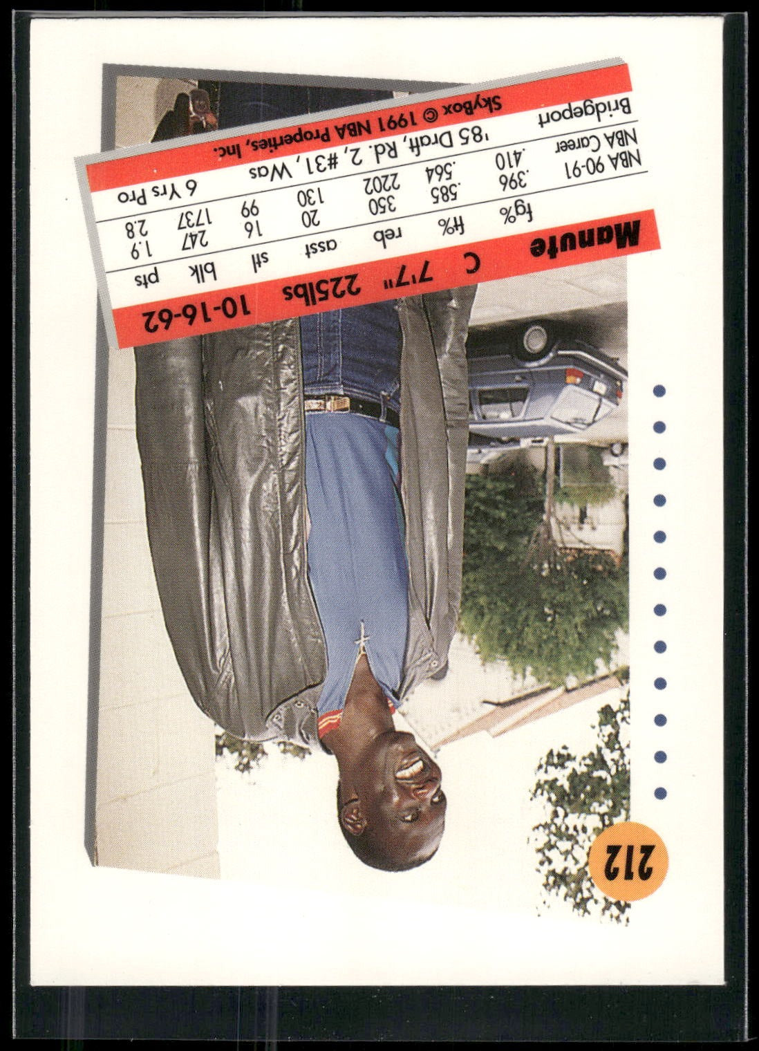 1991-92 SkyBox #212 Manute Bol