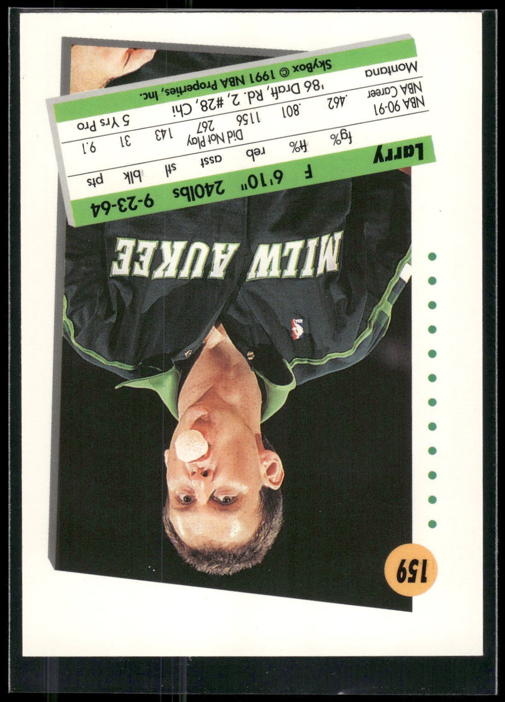 1991-92 SkyBox #159 Larry Krystkowiak