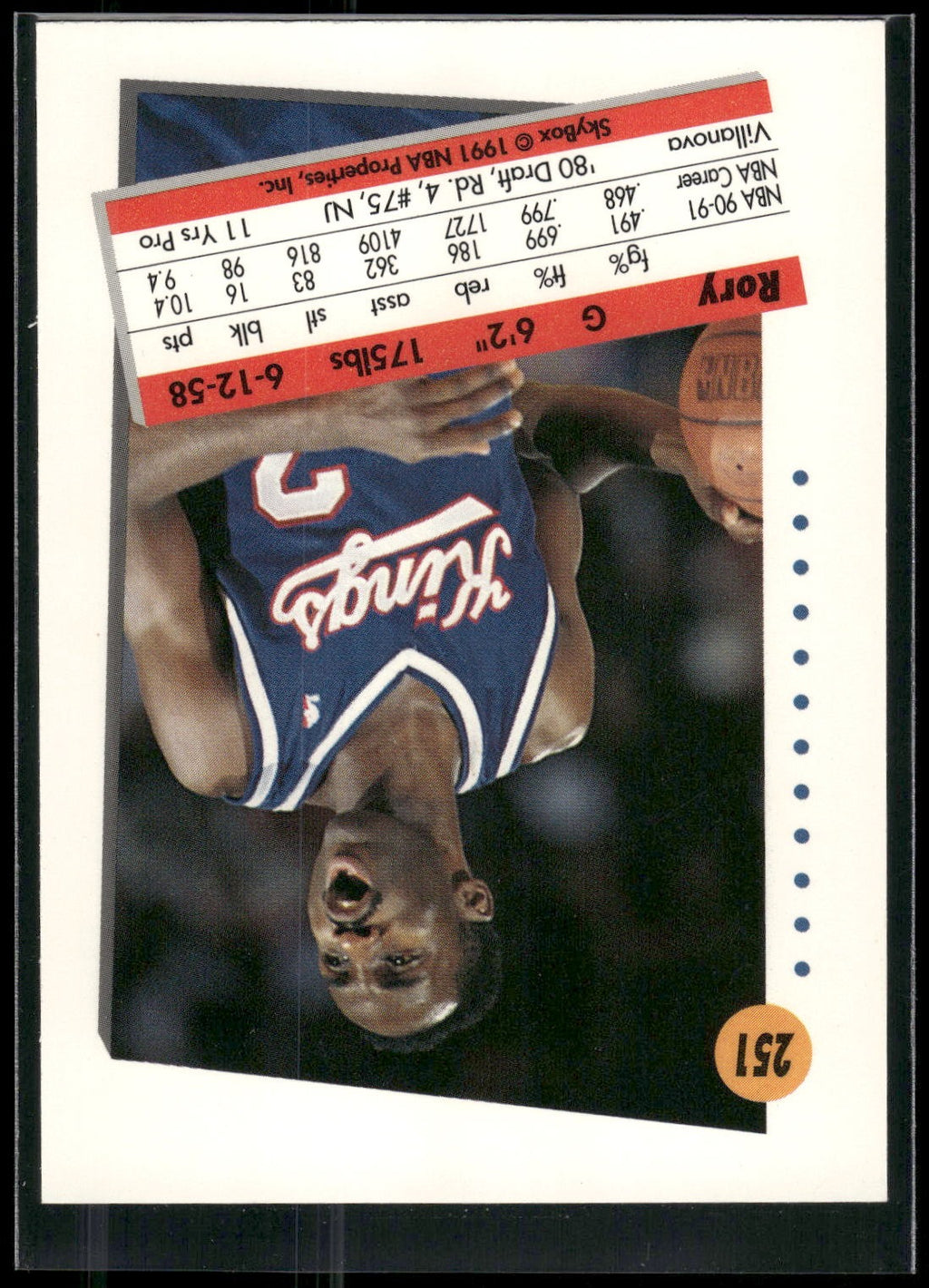 1991-92 SkyBox #251 Rory Sparrow