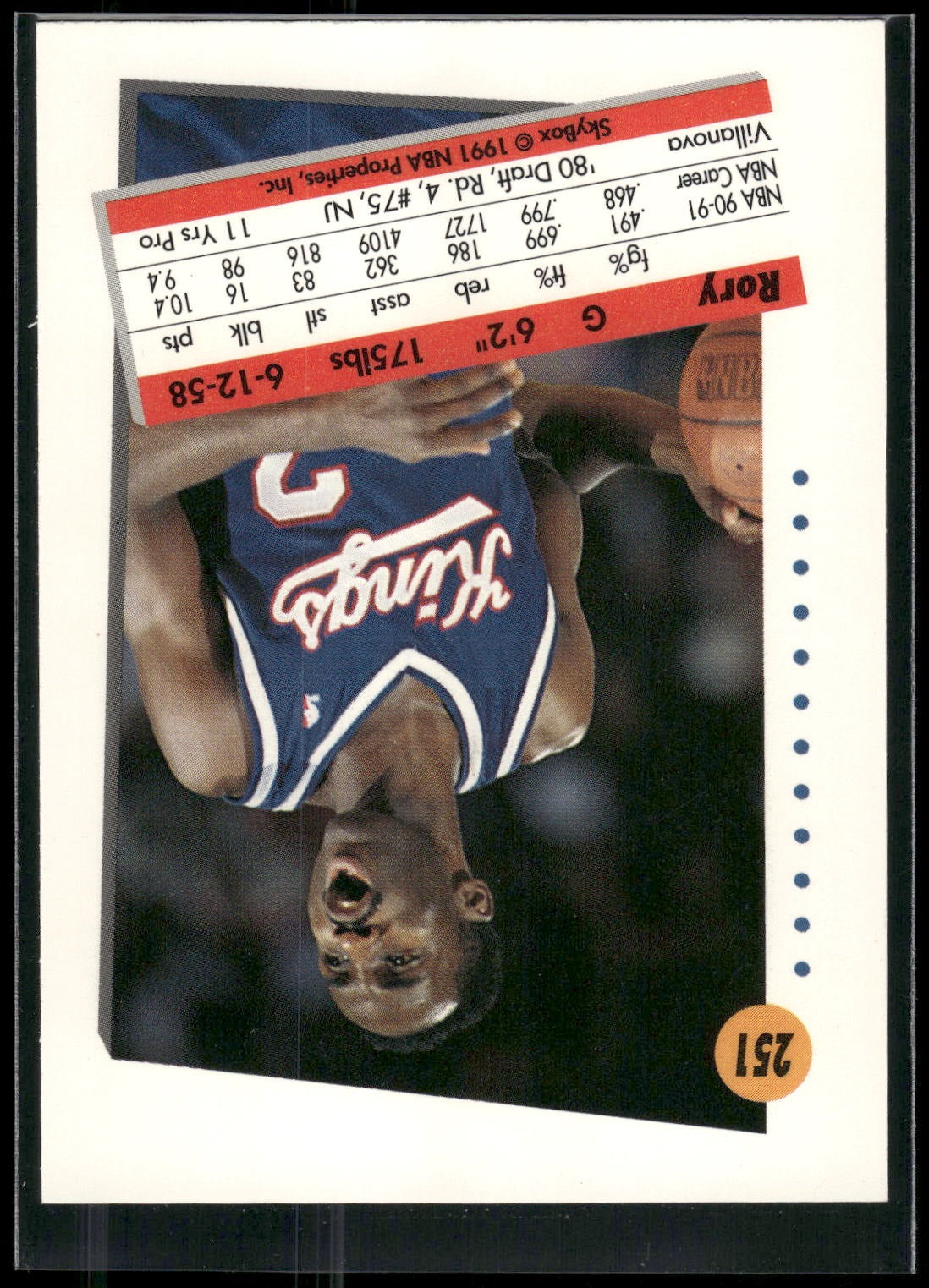 1991-92 SkyBox #251 Rory Sparrow